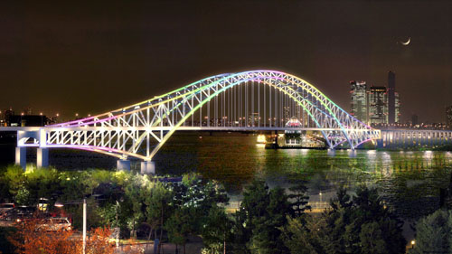 铁四院设计的国内最大跨度公路钢桁系杆拱桥-