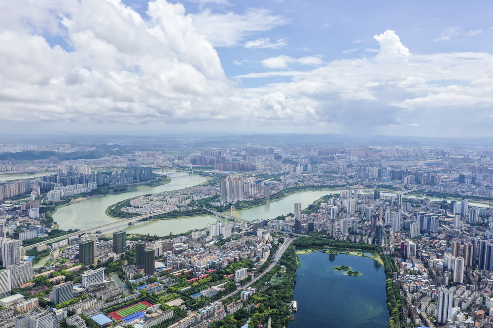 雨后城市濕地美