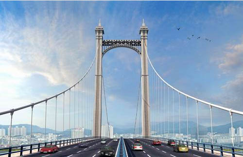 世界桥梁界最为经典的悬索桥鼓山大桥将落户福