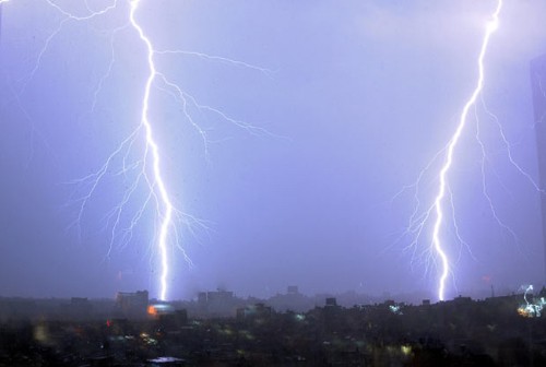 雷暴高清图